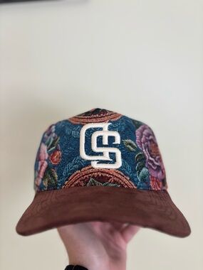 San Diego Padres Floral Jacquard made fabric SnapBack Hat